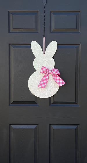 Glitter Bunny Door Hanger