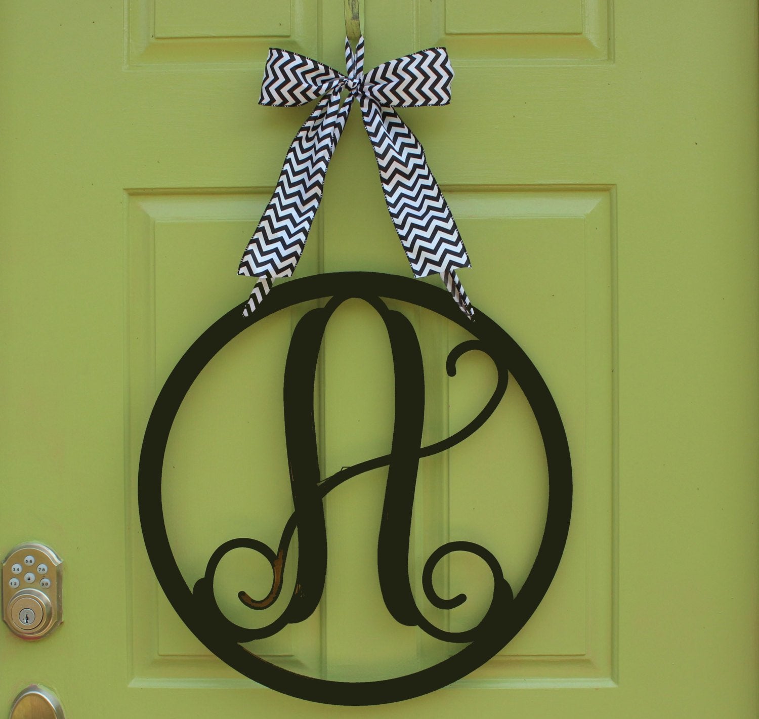 Round Monogram Door Hanger